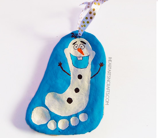 Olaf salt dough ornament