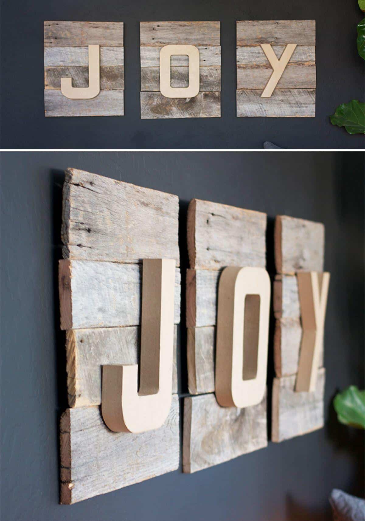 Rustic Reclaimed Wood Christmas Sign