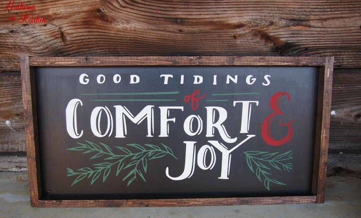 Good Tidings of Comfort and Joy Sign