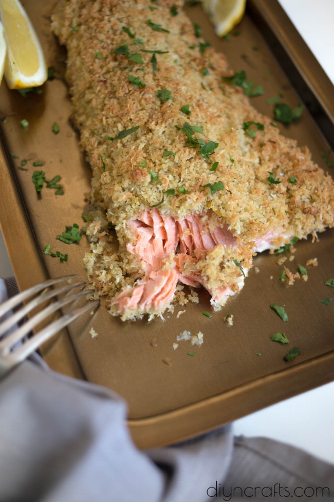 Crispy Garlic Parmesan Salmon Is Sure To Leave Your Taste Buds Happy