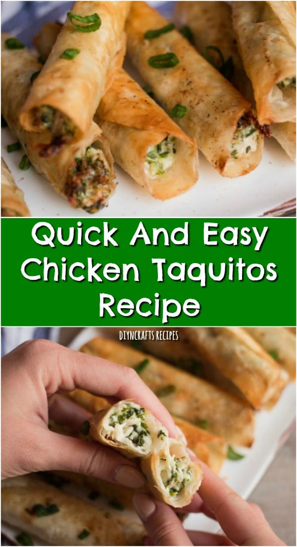Quick And Easy Chicken Taquitos Recipe