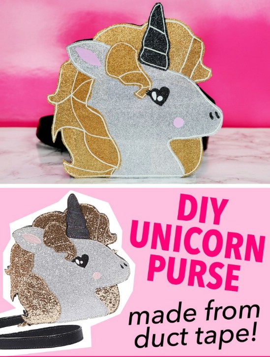 DIY Duct Tape Unicorn Purse