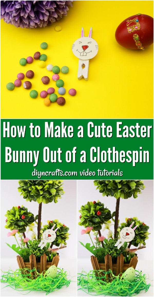 How to Make a Cute Easter Bunny Out of a Clothespin
