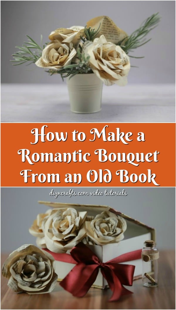 How to Make a Romantic Bouquet From an Old Book