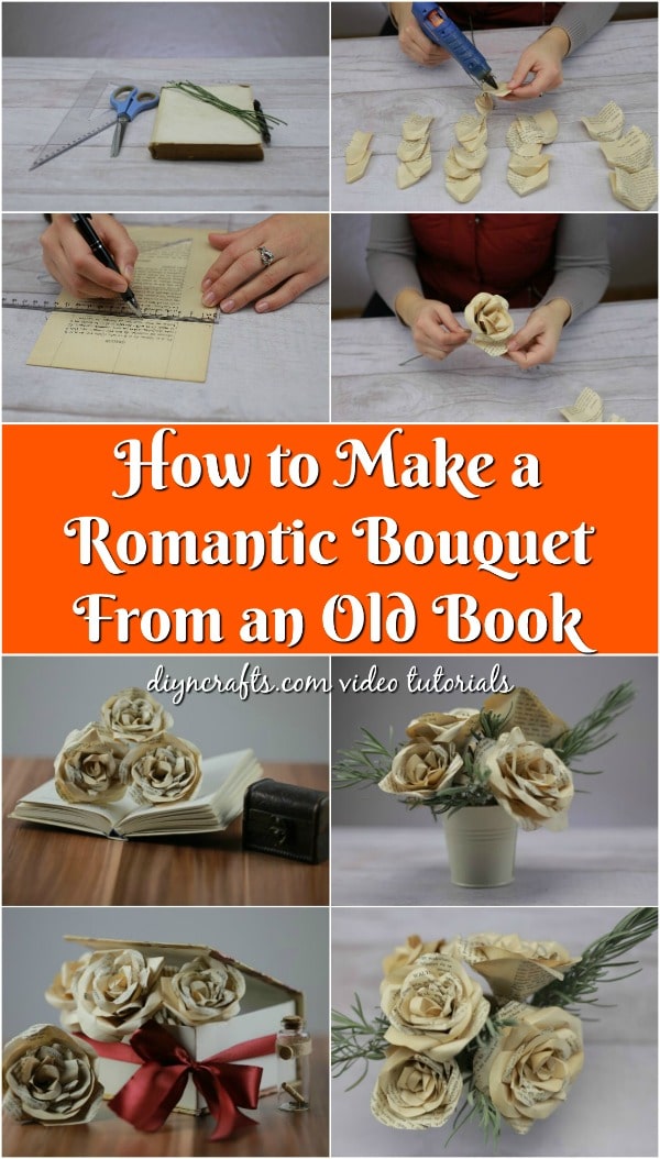 How to Make a Romantic Bouquet From an Old Book