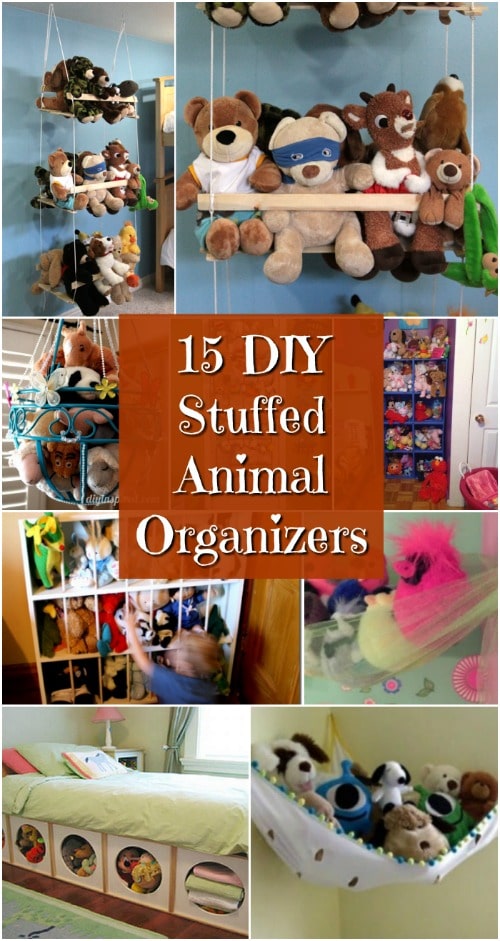15 Creatively Simple DIY Stuffed Animal Organizers For Kids’ Rooms