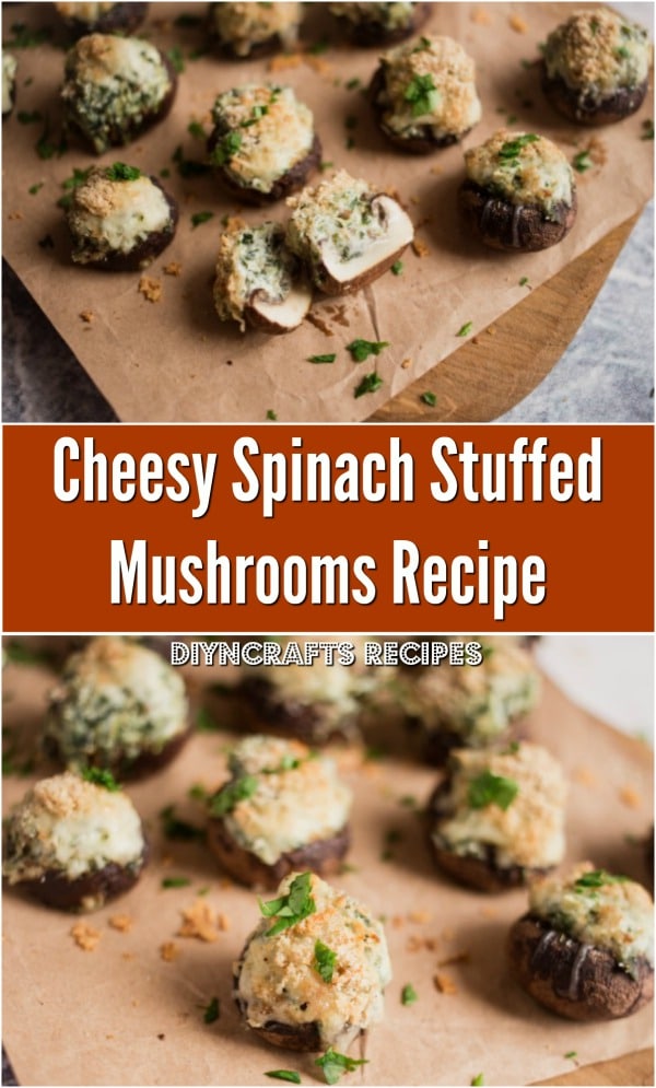Savory Spinach Stuffed Mushrooms Recipe