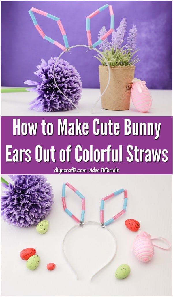 How to Make Cute Bunny Ears Out of Colorful Straws
