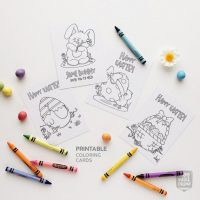 Printable Easter coloring card