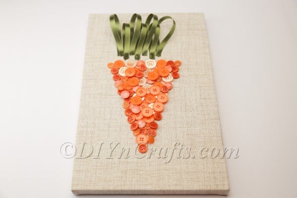 Finished carrot wall art.