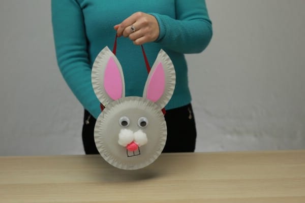 Paper Plate Bunny Basket
