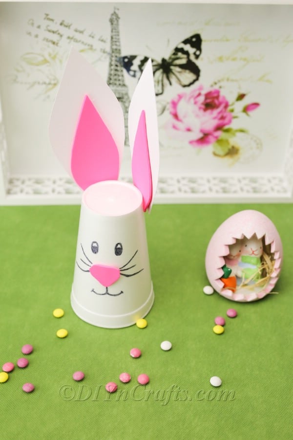 Easy DIY Easter Bunny From Styrofoam Cup