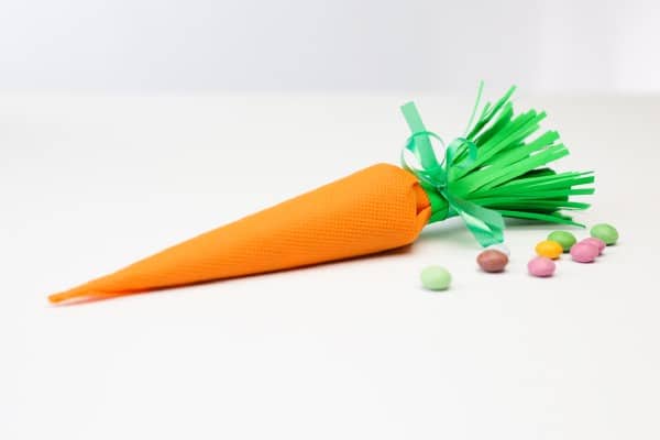 DIY Carrot-Shaped Candy Container for Easter Treats