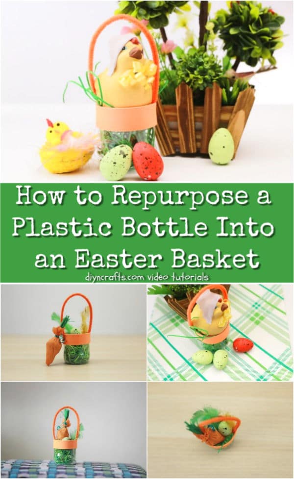 How to Repurpose a Plastic Bottle Into an Easter Basket
