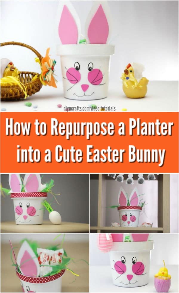 How to Repurpose a Planter into a Cute Easter Bunny