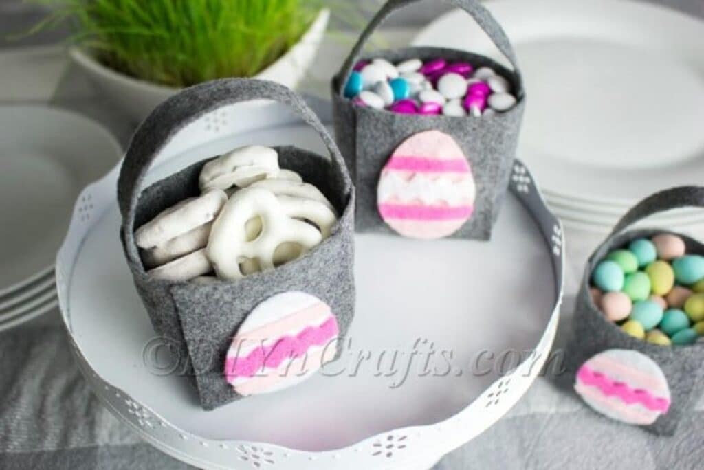 DIY No Sew Easter Basket With Free Printable Template {Video Tutorial ...