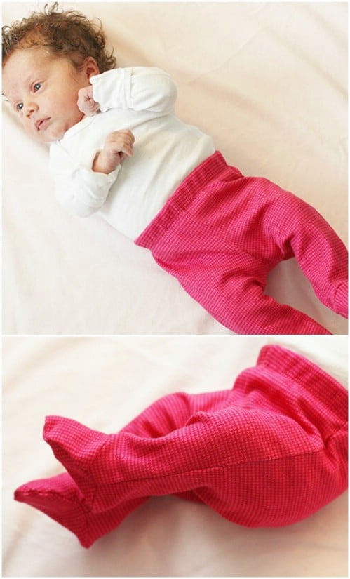 Newborn Footed Pants Pattern