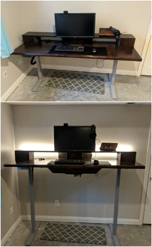 Gorgeous DIY Black Walnut Desk