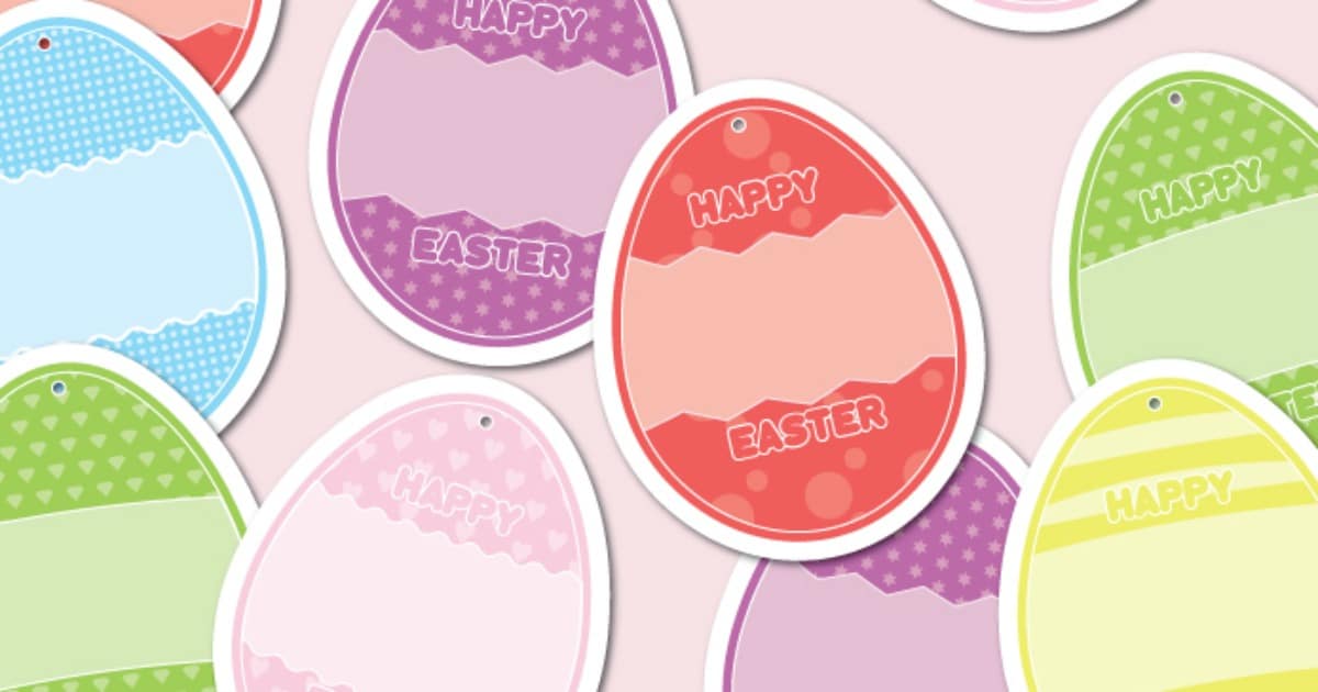 Happy Easter Gift Tags / Download Your Free Printable Easter Gift Tags