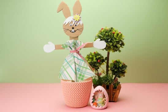 How to Make a Lovely Easter Bunny Out of Cardboard