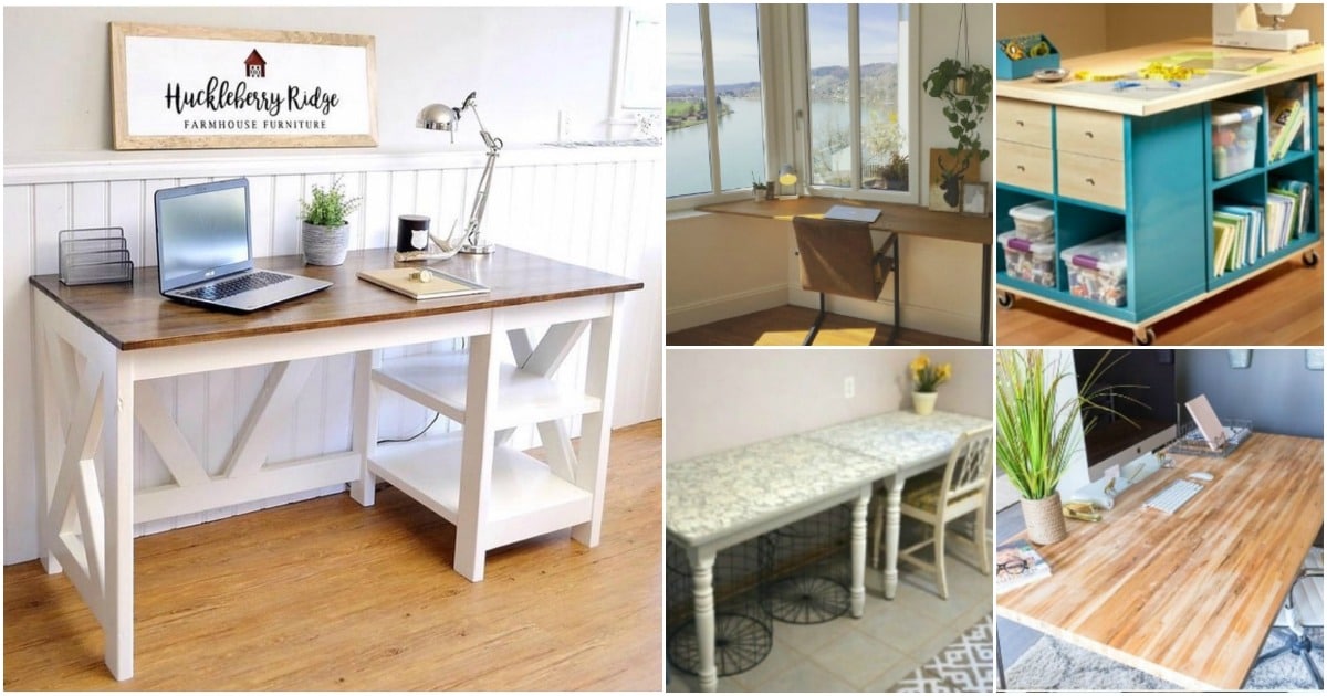 50 Decorative DIY Desk So   lutions And Plans For Every Room 