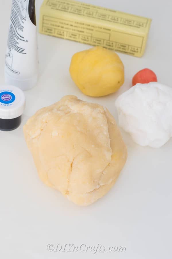 Sugar cookie supplies – cookie mix and butter