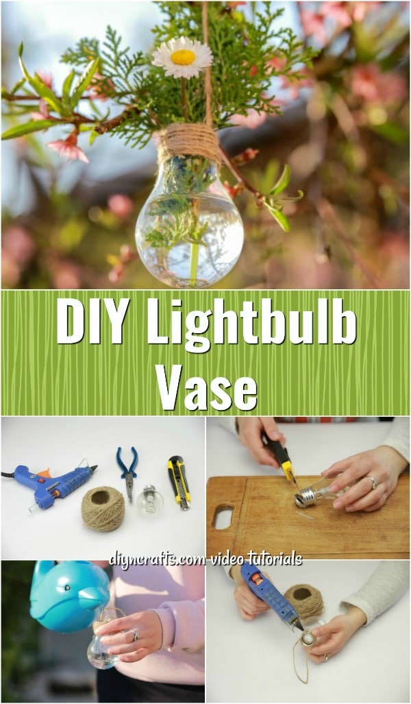 How to Make a Decorative Lightbulb Planter – Easy Spring Craft