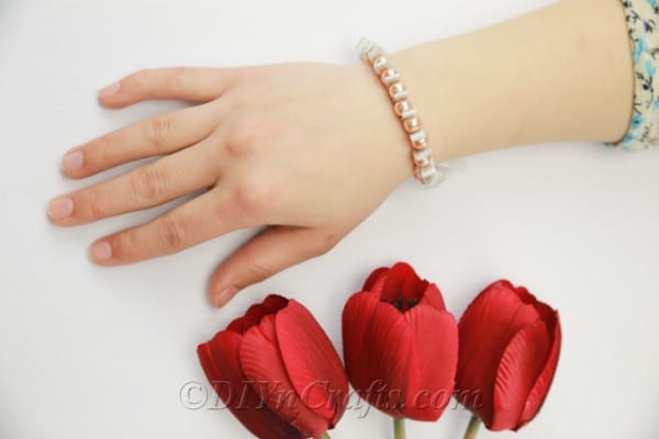 Bracelet and and tulips
