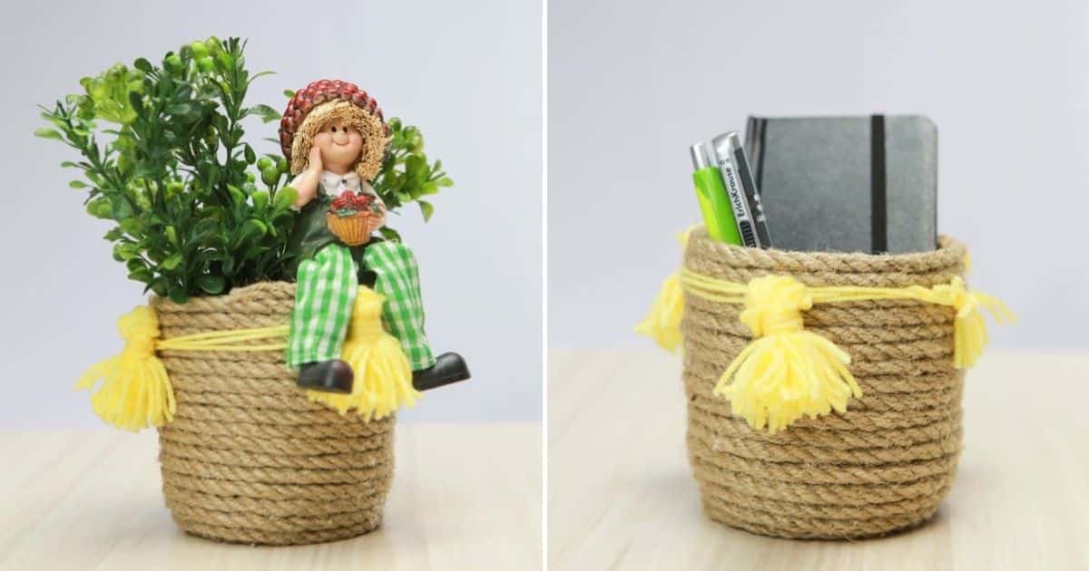 Crafting Rope Boxes How To Make Rope Baskets For Decorative Storage - DIY & Crafts