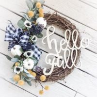 Hello Fall Farmhouse Wreath