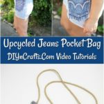 Denim Bag Upcycled Jeans Pocket Tutorial