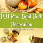 Learn how to make wrapped pear fruit decoration