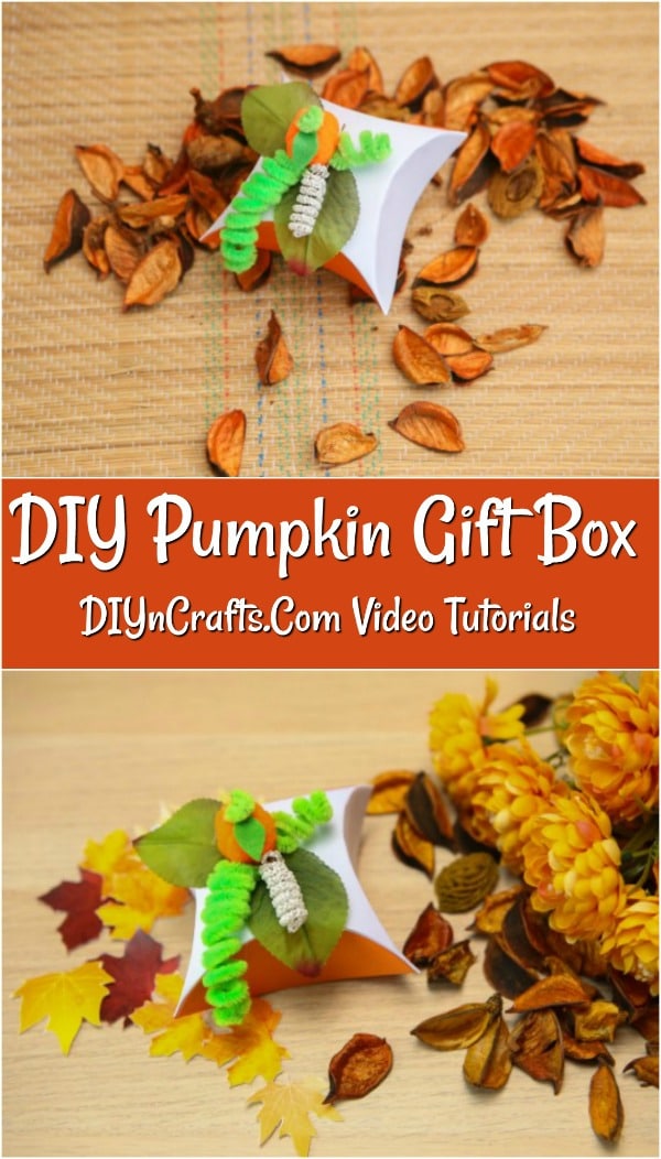 How to make a DIY gift box that is pumpkin themed