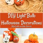 How to make Halloween Decorative Light Bulbs for table decor