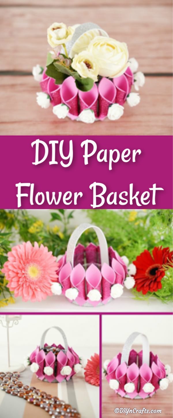 25 Paper Flowers Wedding Party Favour Basket Home Decor Art Craft Supply GS2-601 