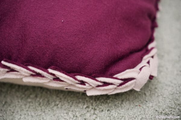 Up close look at woven fabric