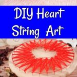 String art heart collage of pictures