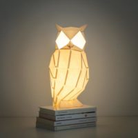 Night Owl - DIY Paperlamp ( pre-cut papercraft kit )