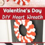 Collage of heart wreath