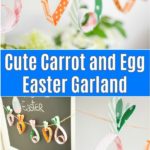 Carrot and Egg Easter Garland Collage