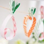 Easter garland hanging in front of wall