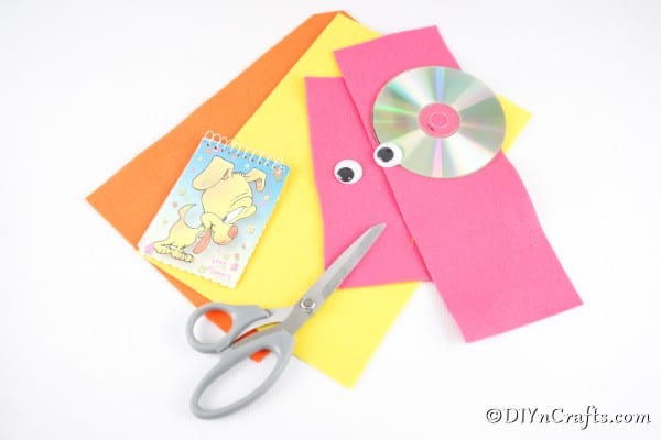 Supplies for upcycled cd owl messenger