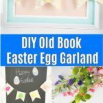 Easter egg garland collage image
