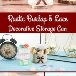 Decorative storage can collage