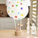 easter hot air balloon on table