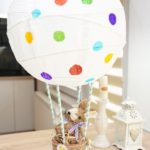 Easter hot air balloon on table