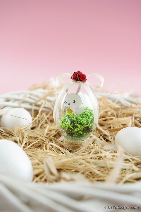 Bunny in an Egg Mini Easter Decoration (Free Printable) - DIY & Crafts