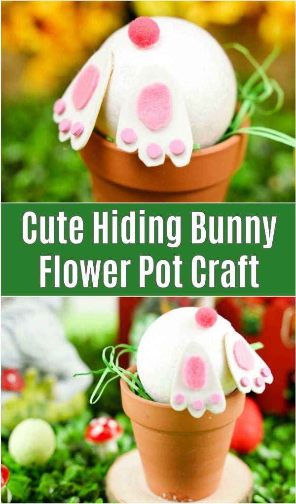 Bunny butt flower pot 