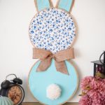 Easter bunny art on desk