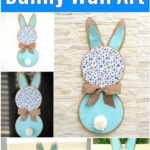 Easter bunny wall art displayed in various ways